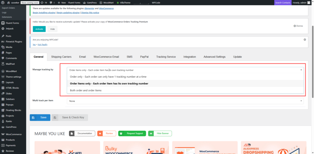 Orders Tracking for WooCommerce General